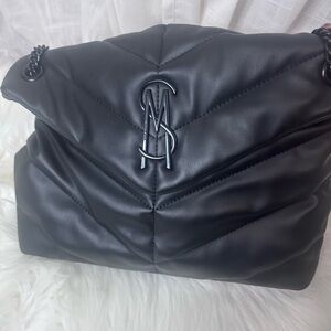 Steve madden black Quilted Leather Shoulder Bag